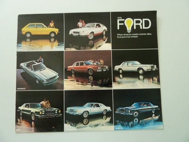 1978 Ford Full Line Passenger Cars Brochure USA, Ophalen of Verzenden, Gelezen, Ford