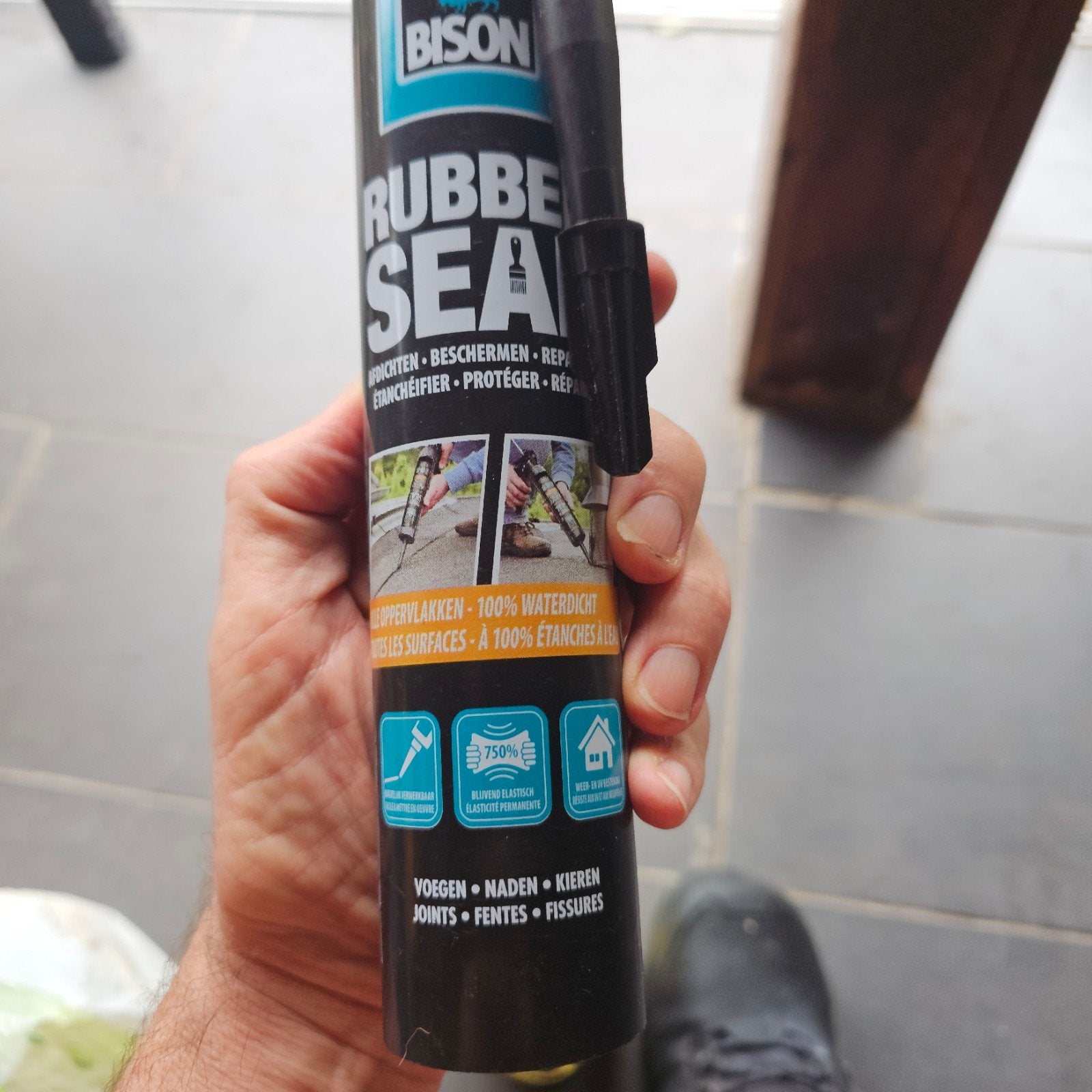 Bison Rubber Seal - Afdichtingskit voor voegen en kieren, Ophalen of Verzenden, Nieuw, Overige materialen