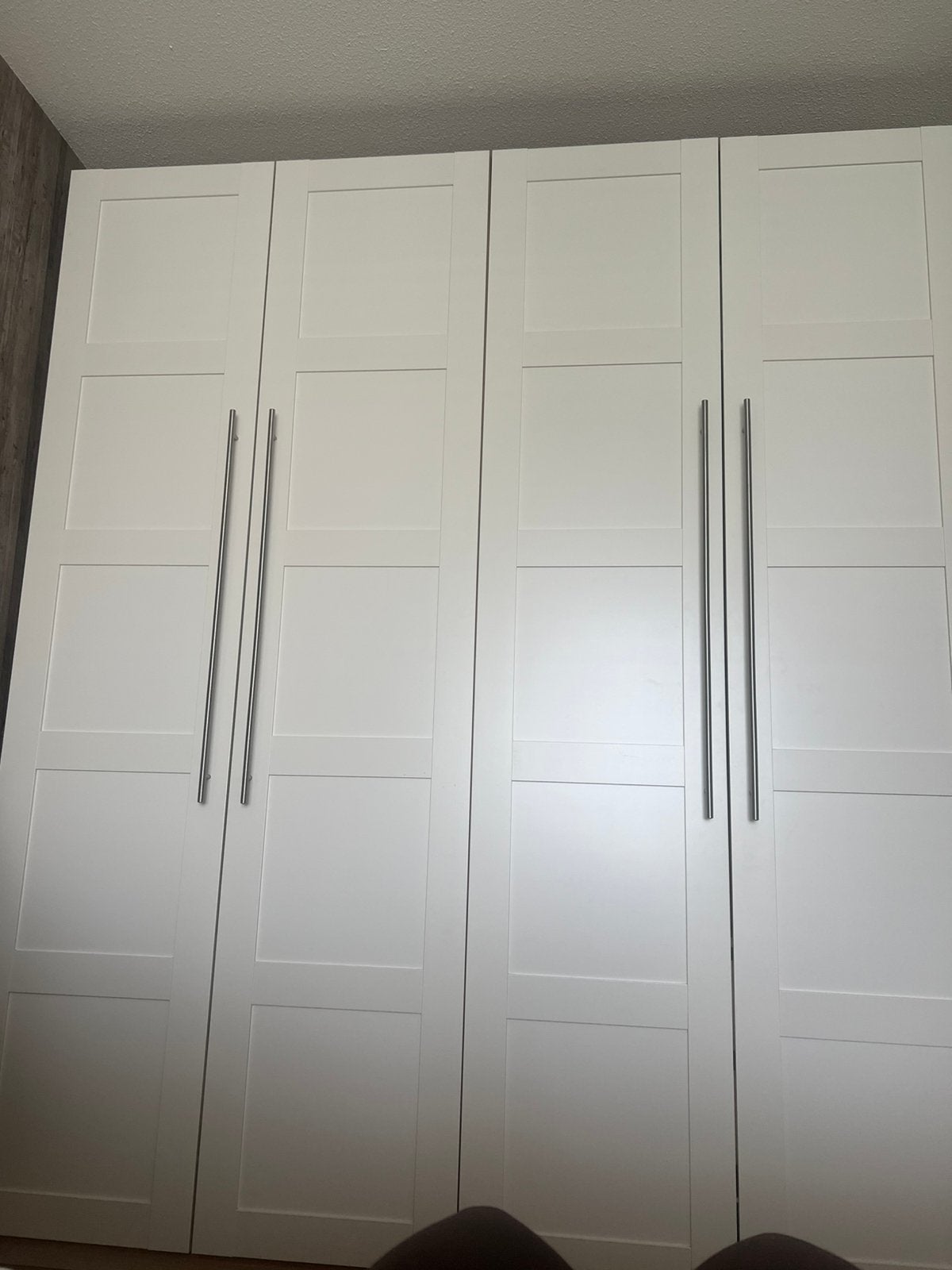 2 IKEA PAX kledingkasten wit – met laden en legplanken, Ophalen, Zo goed als nieuw, 50 tot 75 cm, 200 cm of meer