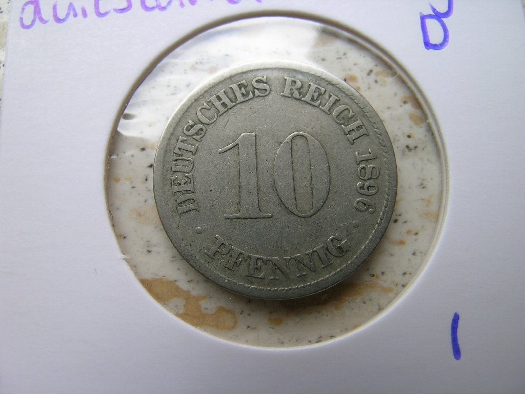 10 Pfennig 1896 D Duitsland, Ophalen of Verzenden, Duitsland, Losse munt