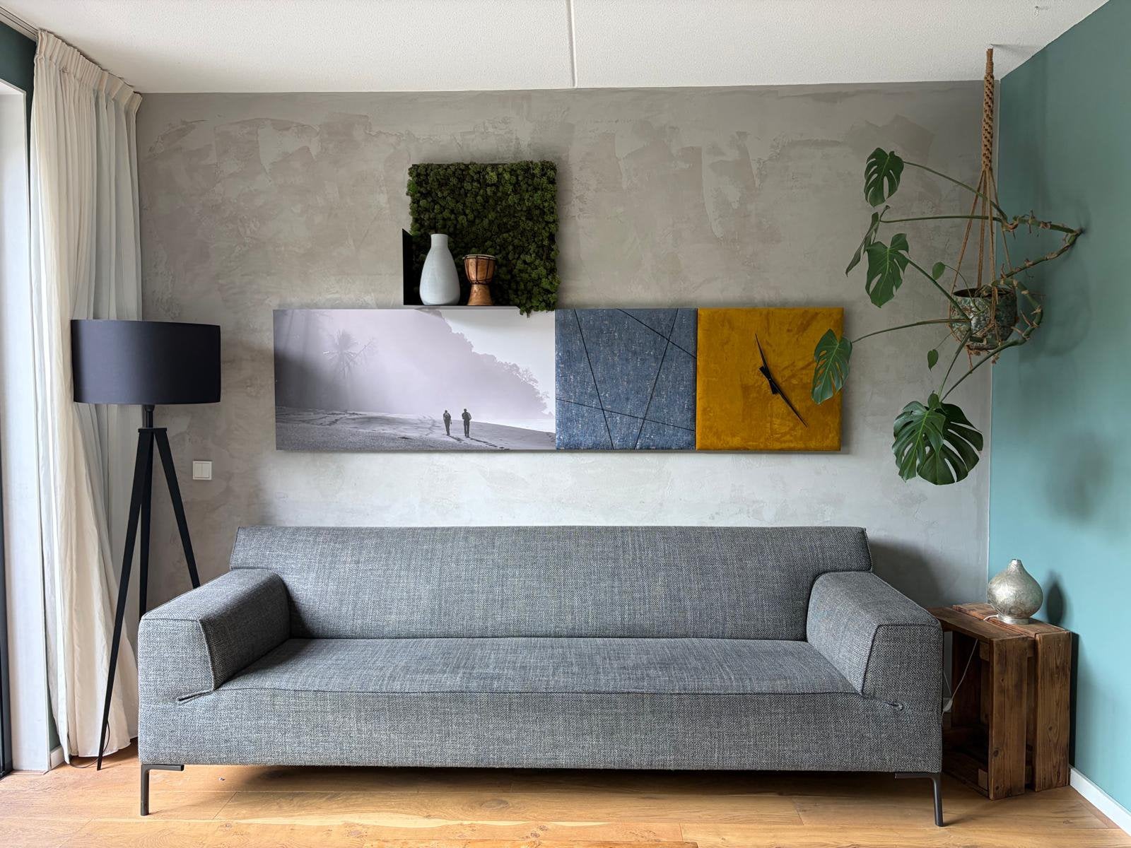 Design on Stock bank - Bloq, Huis en Inrichting, Banken | Bankstellen, Ophalen, Zo goed als nieuw, Vierpersoons of meer, Rechte bank