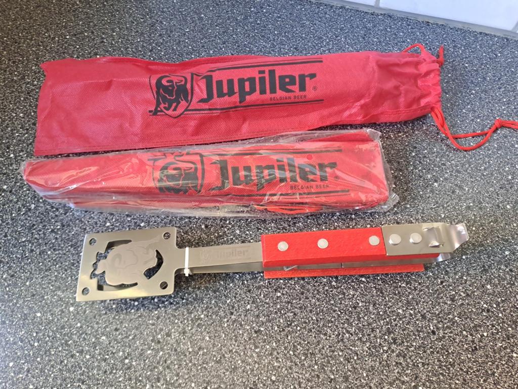 2 x Jupiler bbq tang nieuw met opbergzak, Nieuw, Ophalen of Verzenden, Jupiler, N.v.t