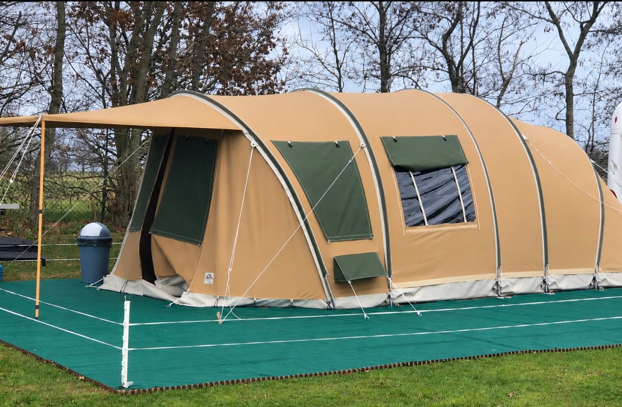 Zeer complete Lacerta van karsten tenten (2024), Caravans en Kamperen, Ophalen, Gebruikt, Tot en met 4