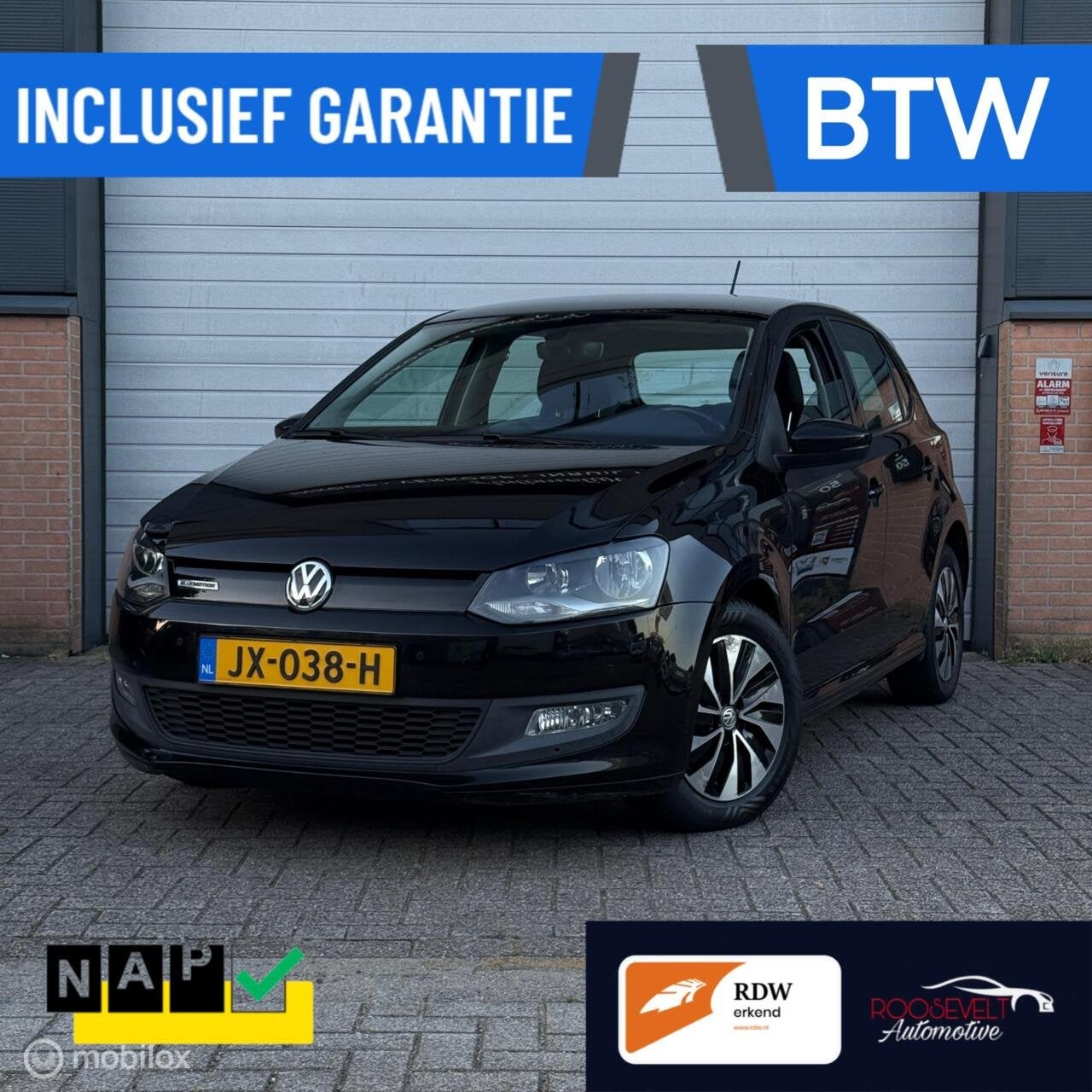 Volkswagen Polo 1.0 TSI BlueMotion Connected / BTW /GARANTIE, Auto's, Volkswagen, Stof, 95 pk, Zwart, Handgeschakeld