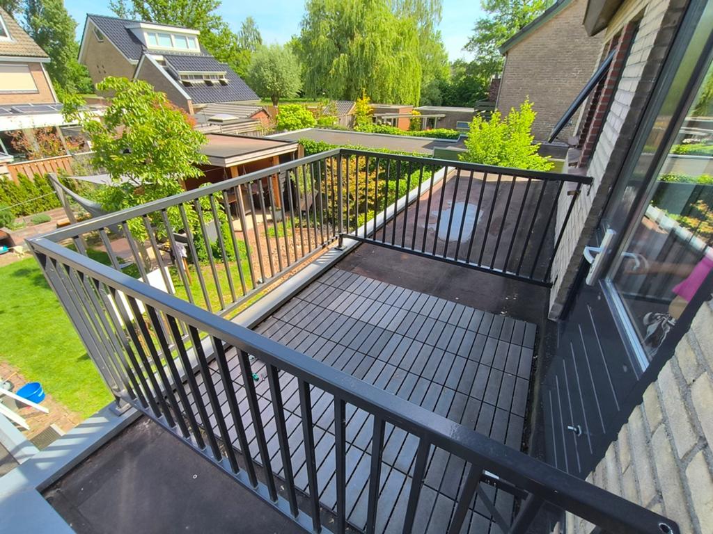 Balkonhek 3 delig, Tuin en Terras, Tuinhekken en Hekwerk, Ophalen, IJzer, Sierhekwerk