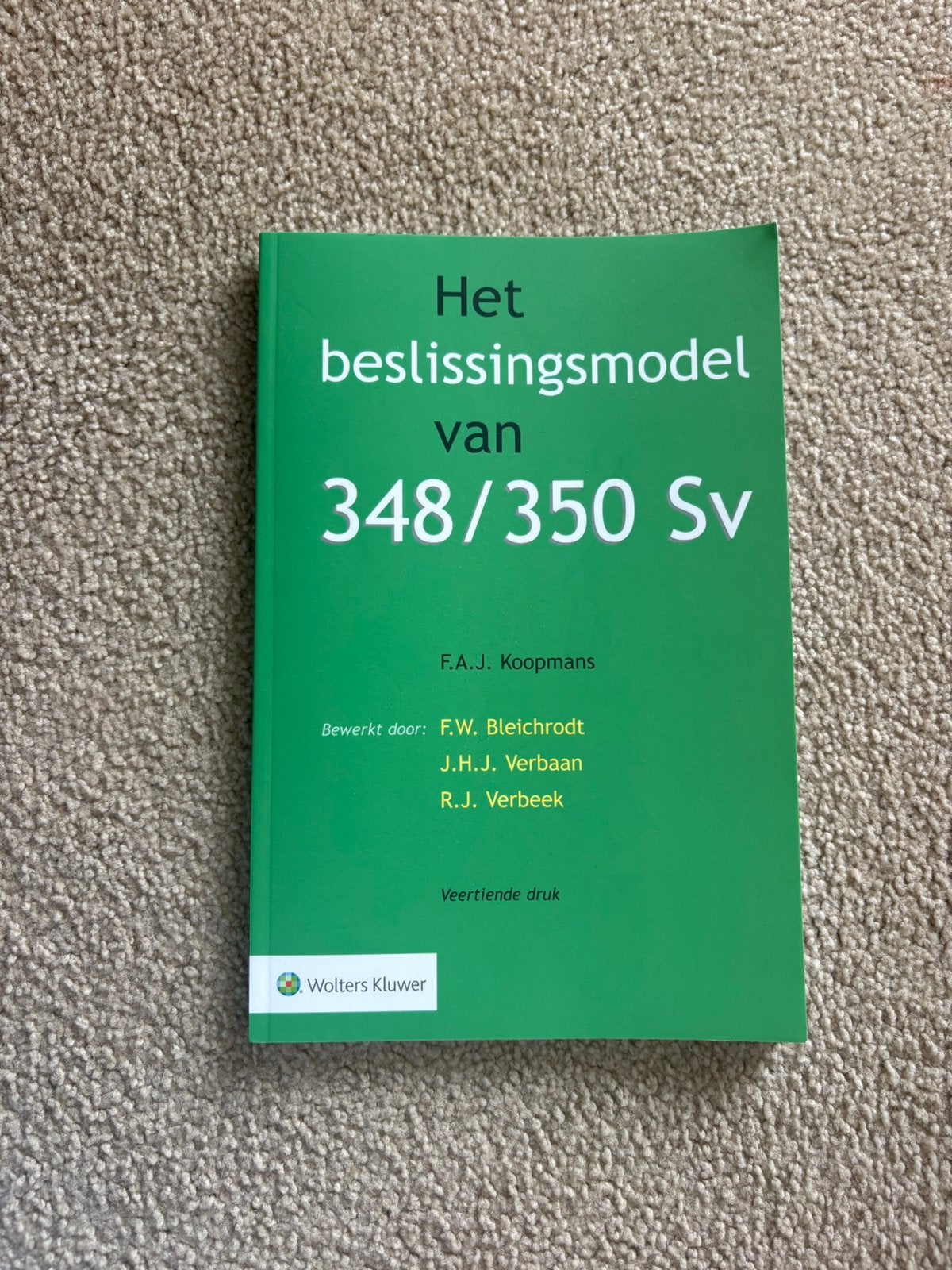 Het beslissingsmodel van 348/350 Sv, Ophalen of Verzenden, Beta, Zo goed als nieuw, WO