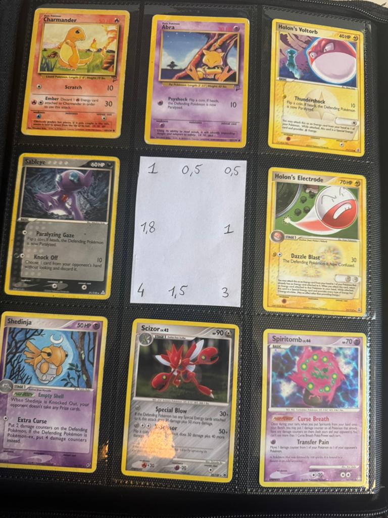 Pokémon Kaarten Collectie - Charmander, Scizor, Spiritomb, Ophalen of Verzenden, Gebruikt, Meerdere kaarten