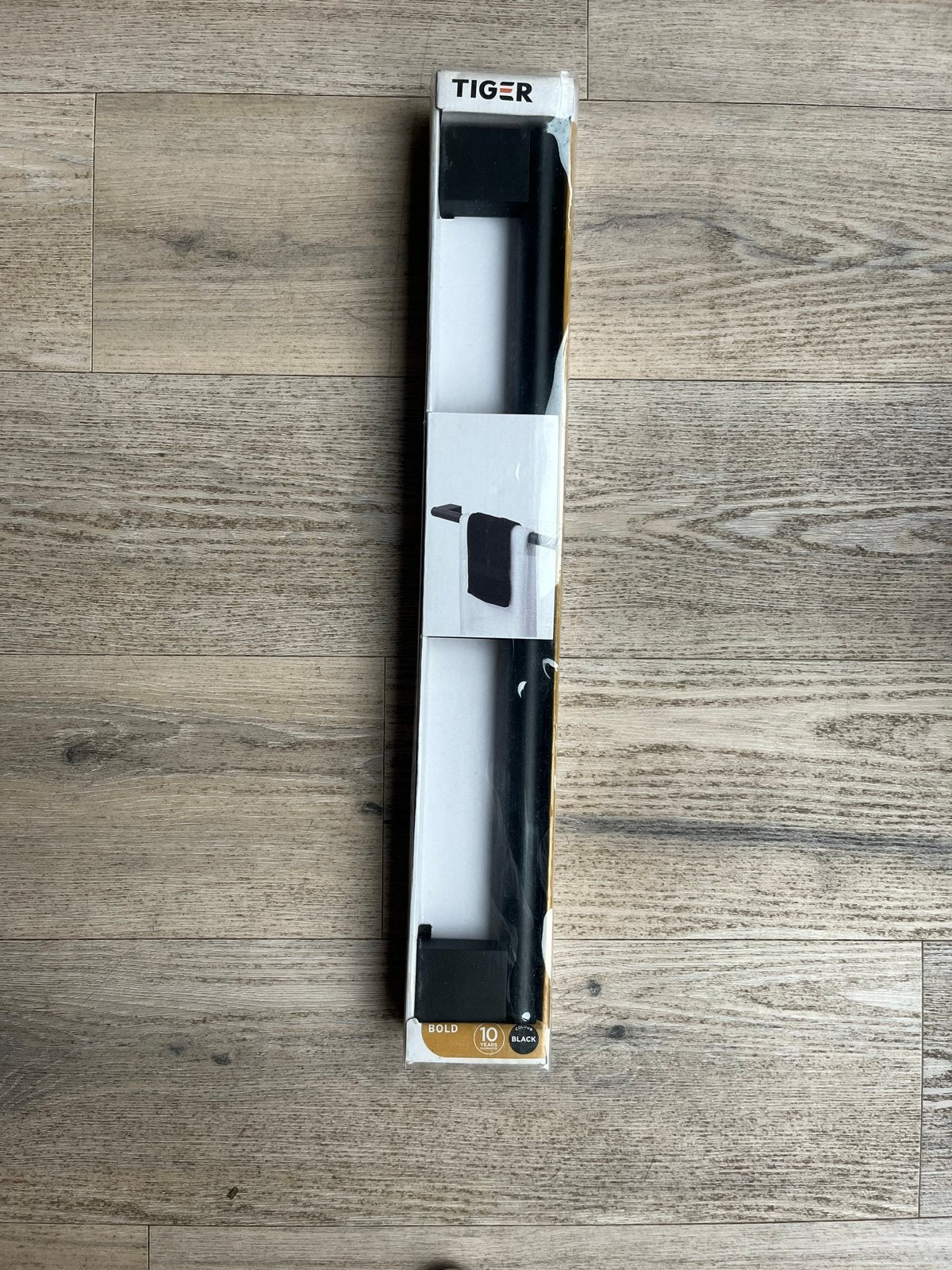 Tiger Badhanddoekrek 60 cm Zwart Mat, Handdoekenrek, Nieuw, Ophalen of Verzenden, Overige merken