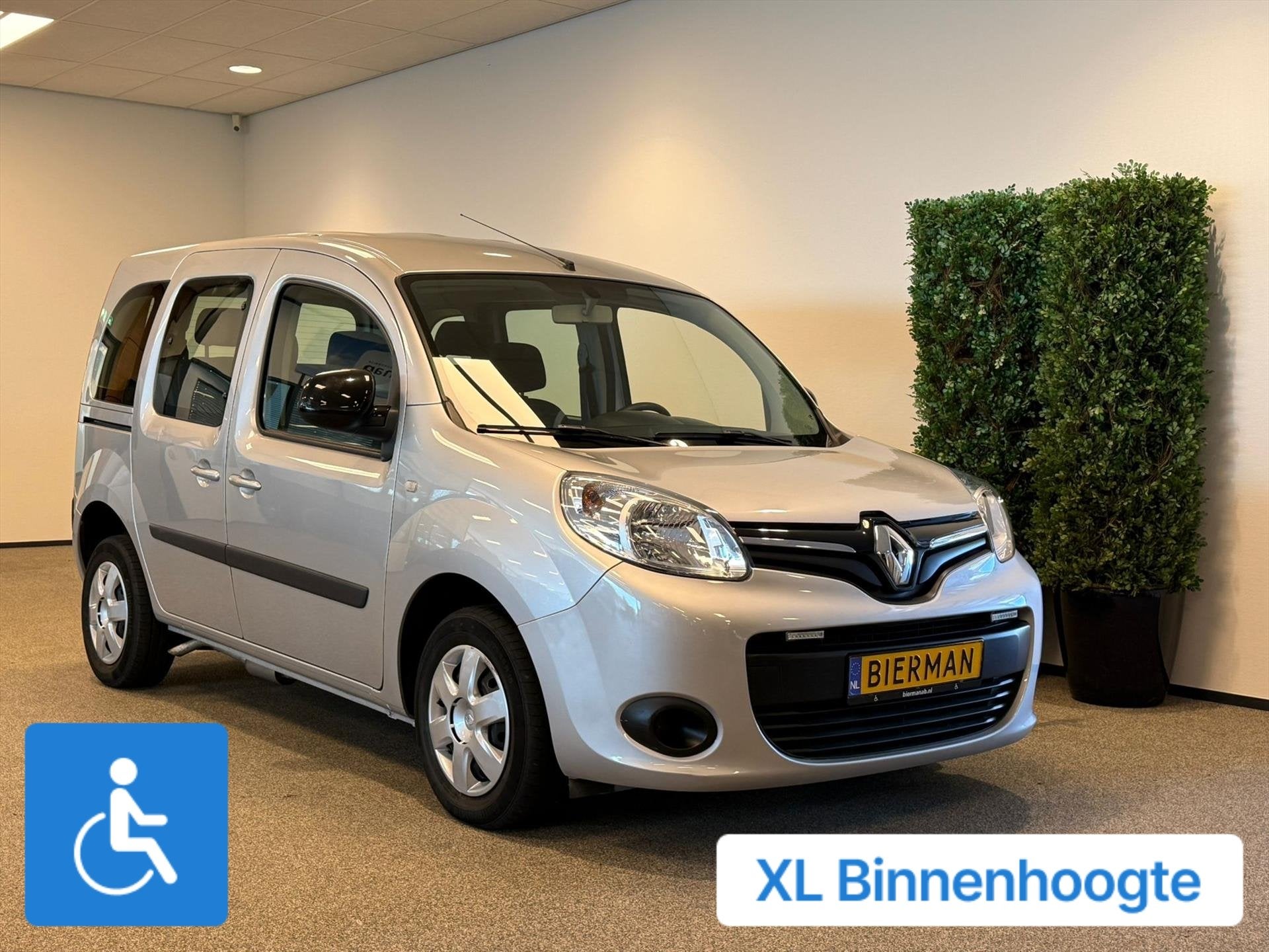 Renault Kangoo Rolstoelauto XXL-Ombouw 150cm binnenhoogte vo, Auto's, Gebruikt, Zwart, Bedrijf, Kangoo