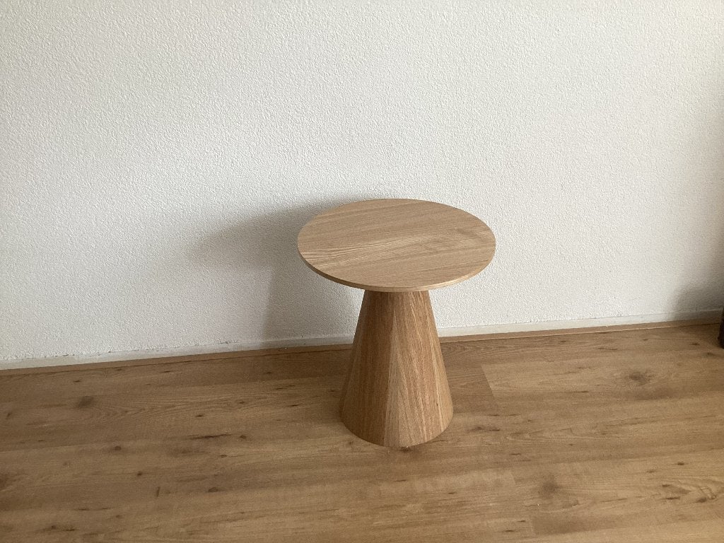 Bijzettafel Kwantum, Huis en Inrichting, Minder dan 55 cm, Gebruikt, Rond, Hout