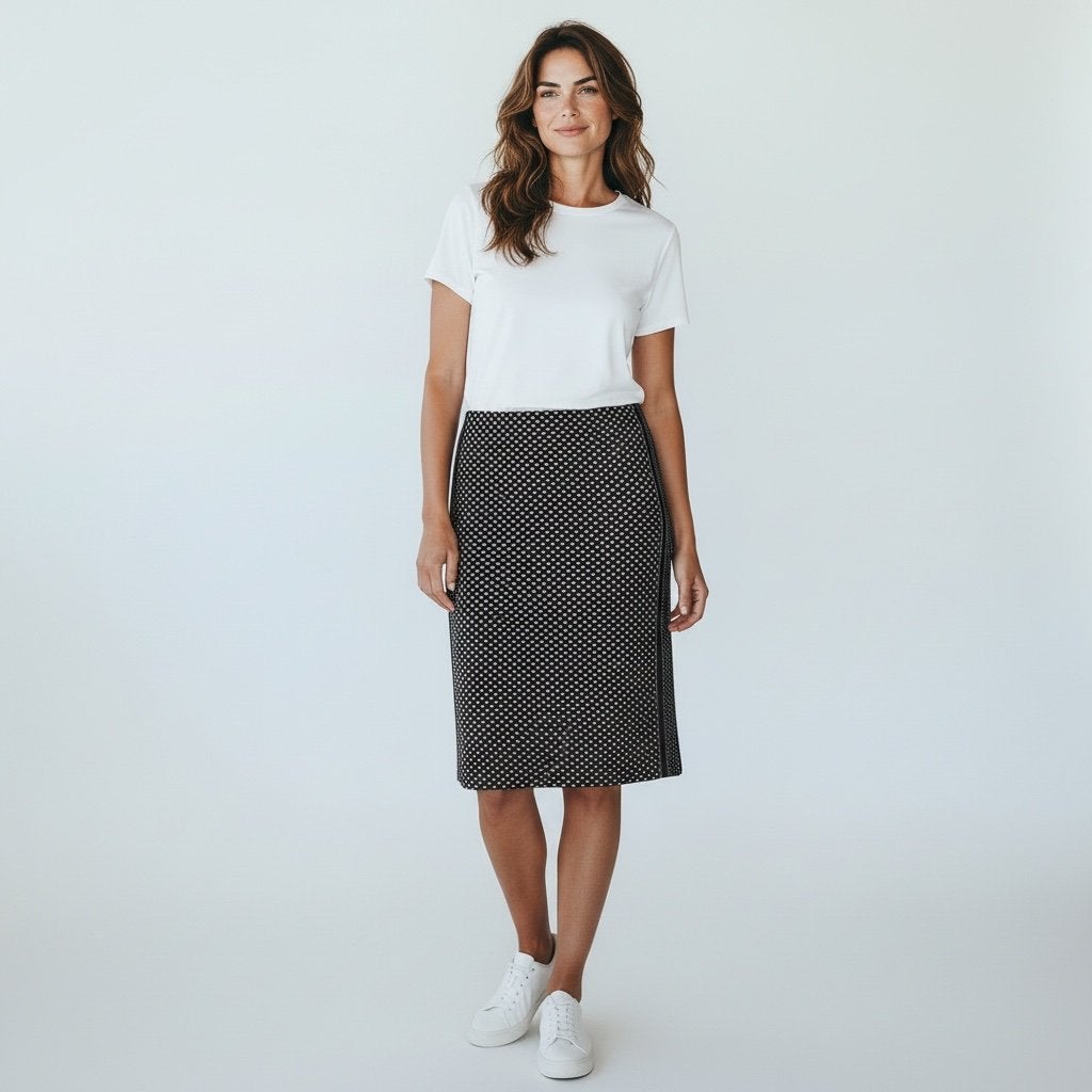 Riani 100% wol rok met verrassend design en bies, Riani, Maat 42/44 (L), Ophalen of Verzenden, Zo goed als nieuw