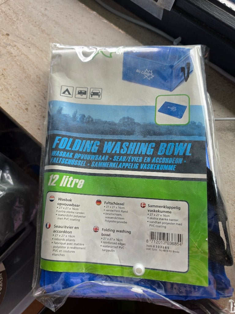 Washing bowl camping, Caravans en Kamperen, Ophalen, Zo goed als nieuw