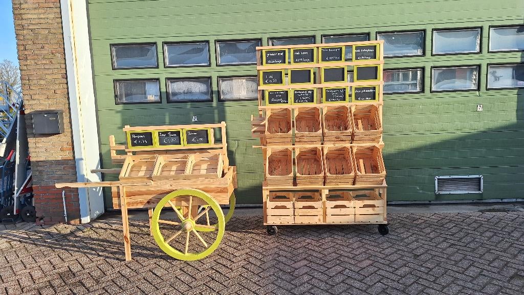 groentekar, groentestelling, Ophalen, Zo goed als nieuw, Industriepark 2a 9351PA Leek, H.O.Albert Ale Slotema