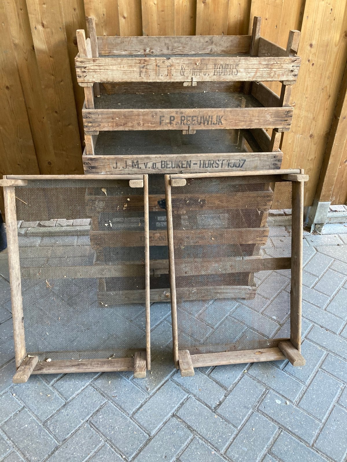 Mooie oude gaaskisten ,met opdruk nu 5 euro per stuk, Huis en Inrichting, Woonaccessoires | Kisten, Ophalen, Gebruikt, Minder dan 50 cm