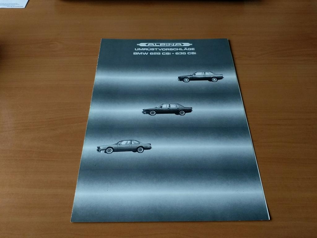 BMW Alpina folder E24 628 635 csi B10 3.5, Ophalen of Verzenden, Zo goed als nieuw, BMW