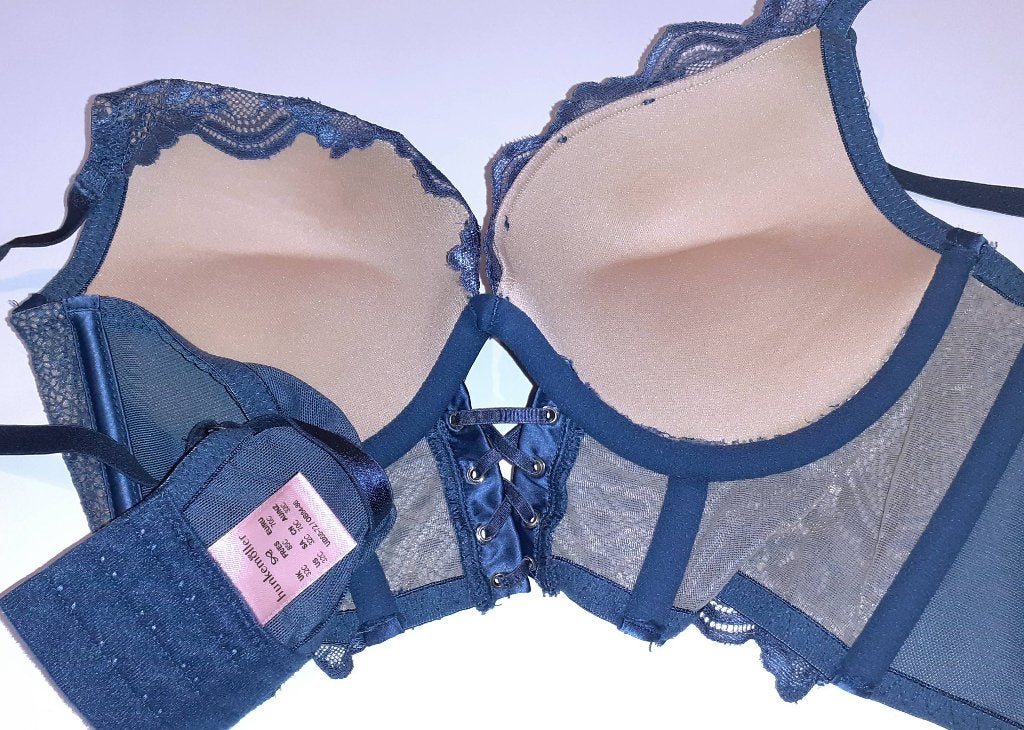 push up bh blauw corset 70C Lotta Hunkemoller, Ophalen of Verzenden, Blauw, BH