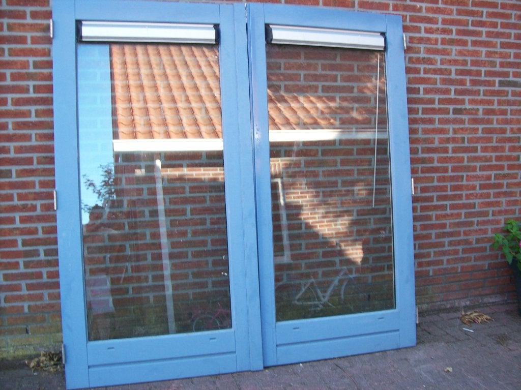2serredeur, Doe-het-zelf en Verbouw, Deuren en Horren, Ophalen, Gebruikt, 120 cm of meer, Buitendeur