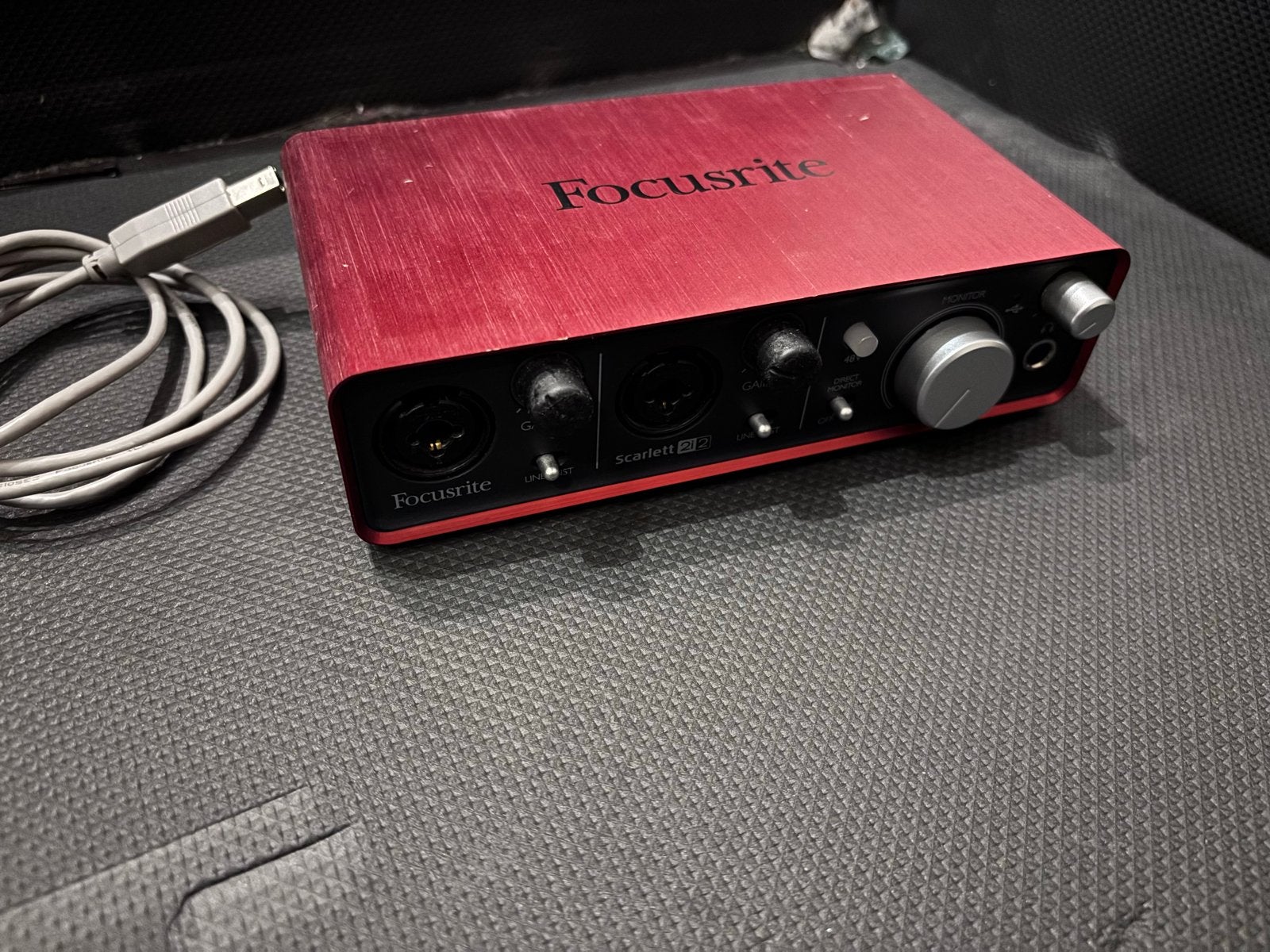 Focusrite Scarlett 2i2 (1e generatie) Audio Interface, Muziek en Instrumenten, Ophalen of Verzenden, Gebruikt