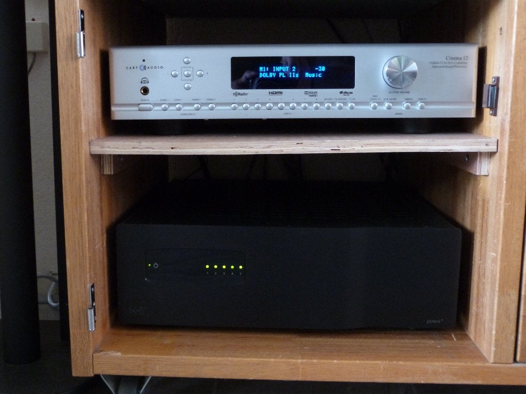tk Cary audio cinema 12 + NHT amplifer Class D 5x200watt, Overige merken, Gebruikt, Ophalen of Verzenden, 120 watt of meer