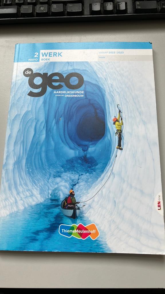 De Geo Aardrijkskunde 2 HAVO Werkboek 2022/2023, Ophalen of Verzenden, Zo goed als nieuw, HAVO, Aardrijkskunde