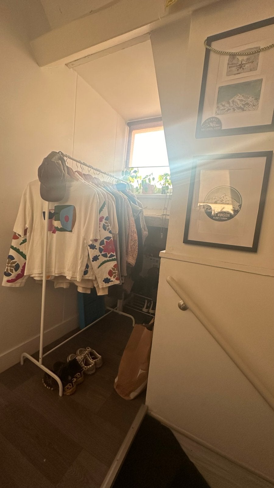 IKEA MULIG Kledingrek Wit - 99x152 cm, Kleding | Dames, Ophalen, Zo goed als nieuw