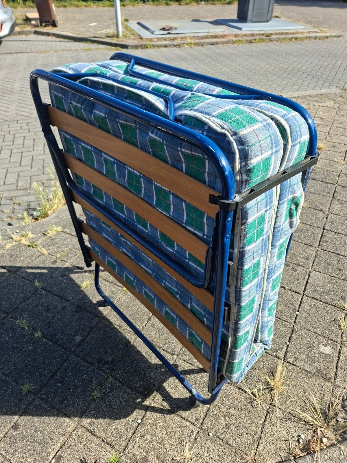 opklapbaar logeerbed 1 persoons, Ophalen, Gebruikt, Eenpersoons, 190 cm of minder