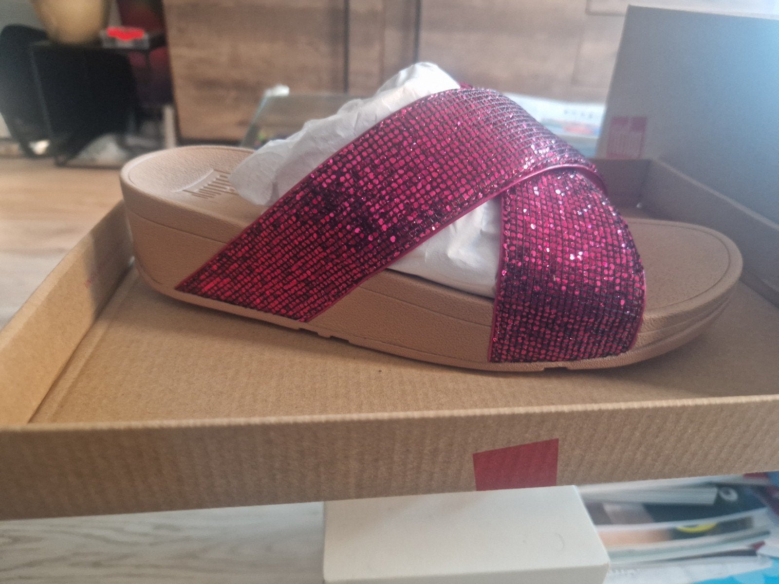 Fitflop Lulu Glitterball Nieuwe Slippers Maat 39, Kleding | Dames, Schoenen, Slippers, Nieuw, Ophalen of Verzenden, Fitflop