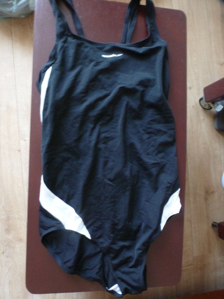 sport badpak SPEEDO ENDURANCE + zwart wit 42 -GRATIS zend, Ophalen of Verzenden, Zo goed als nieuw, Zwart, Badpak