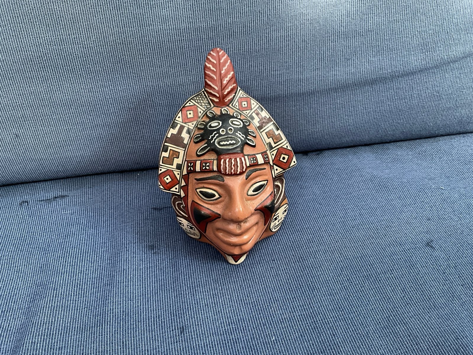 Decoratieve Azteekse/Inca-stijl masker/beeldje, Antiek en Kunst, Ophalen of Verzenden