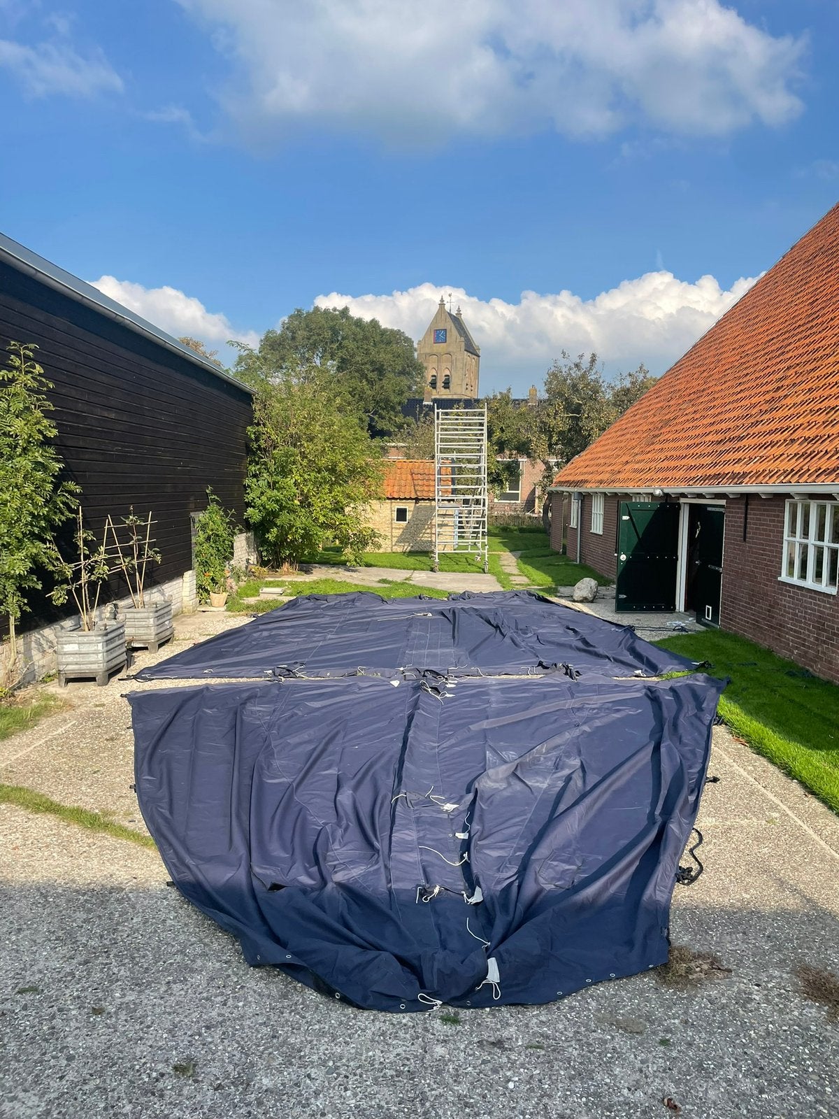 Zeilboot wintertent/dektent Koopmans 43ft, 3-delig (z.g.a.n), 6 meter of meer, Overige typen, Zo goed als nieuw, Ophalen