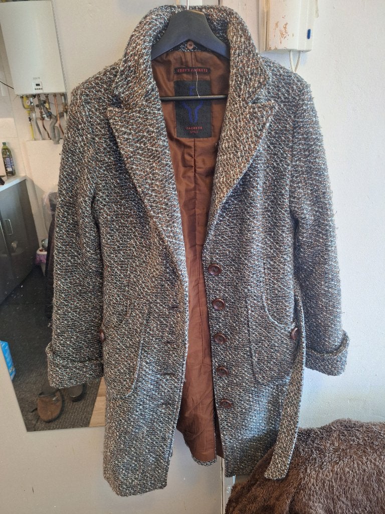 Prachtige thermo damesmantel, merk Meida, maat L, Ophalen of Verzenden, Zo goed als nieuw, Maat 42/44 (L), Overige kleuren