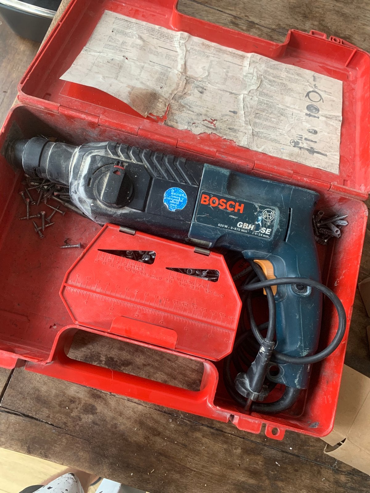 Bosch boormachine, Doe-het-zelf en Verbouw, Gereedschap | Boormachines, Ophalen, Zo goed als nieuw, Boormachine