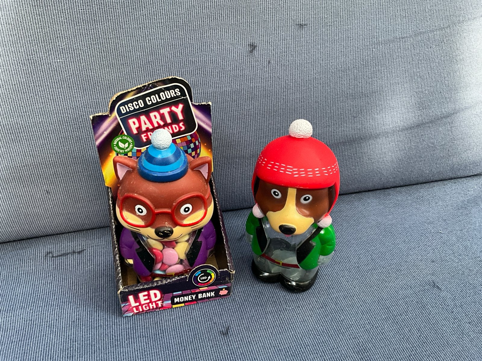 Party Friends LED Licht Spaarpotten - Vos & Hond, Ophalen of Verzenden, Zo goed als nieuw, Kunststof, Dier