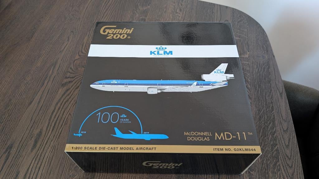Gemini200 KLM MD-11 PH-KCK 1:200, Verzamelen, Ophalen of Verzenden, Zo goed als nieuw, Schaalmodel