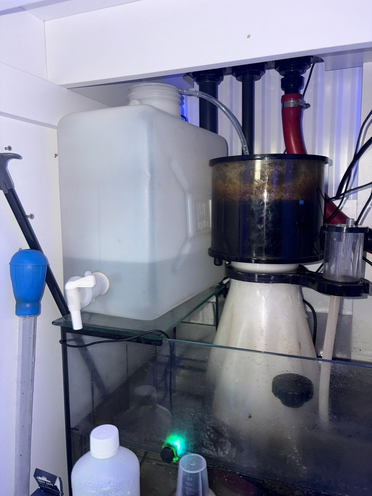 Aquamedic 575xd aquarium inclusief vissen en koraal, Ophalen, Gevuld zeewateraquarium, Gebruikt, Inclusief controller