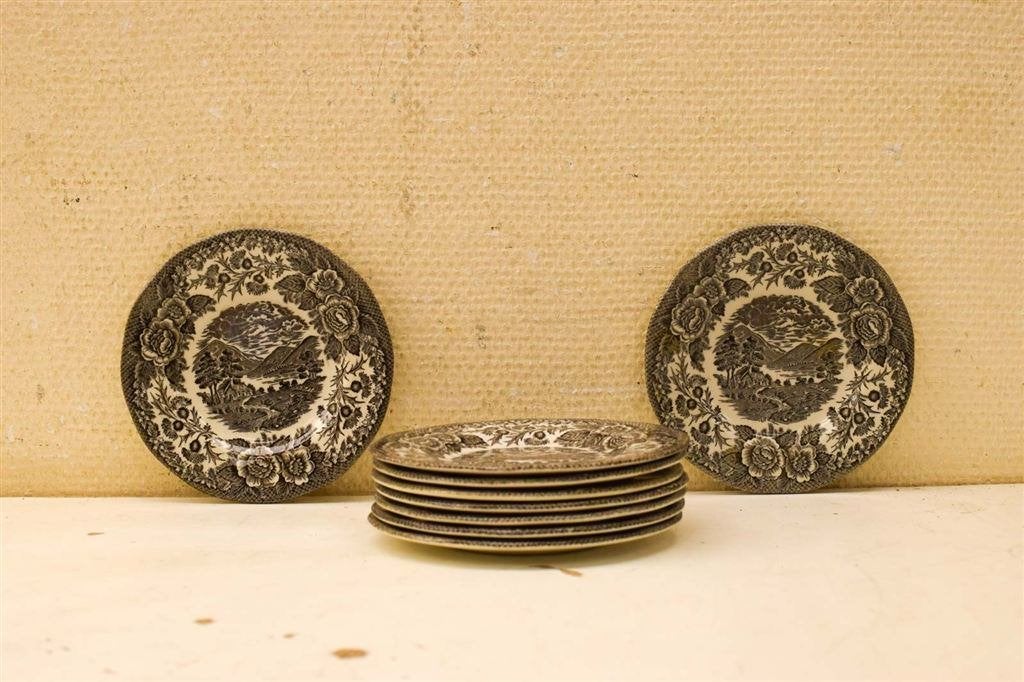 8 stuks Lochs of scotland porseleinen schoteltjes 51129, Huis en Inrichting, Keuken | Servies, Gebruikt, Ophalen of Verzenden