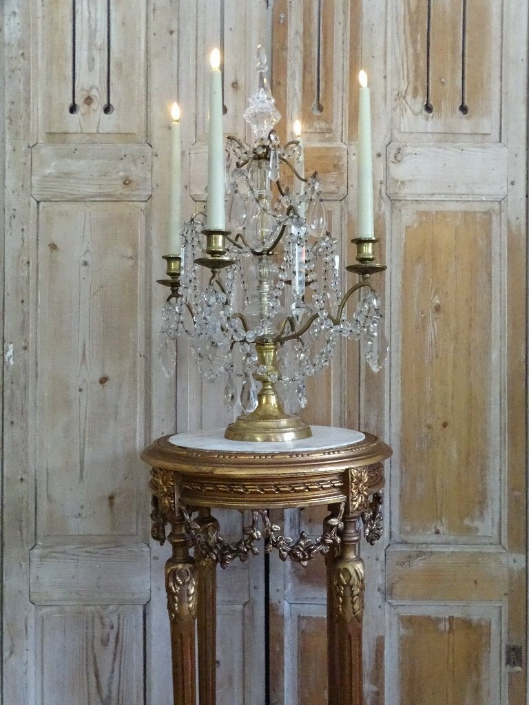 Vergulde staander met guirlandes, Ophalen of Verzenden