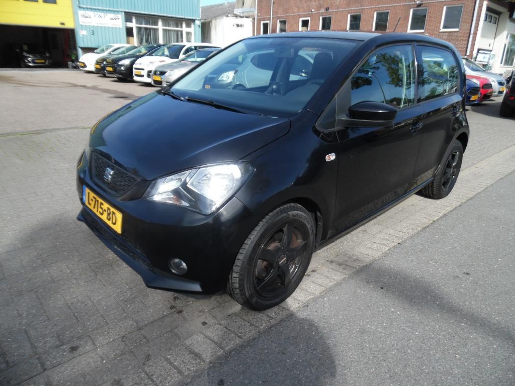SEAT Mii apk 5.27 airco 1.0 Style Connect I teck (bj 2015), Voorwielaandrijving, Euro 5, Gebruikt, Zwart