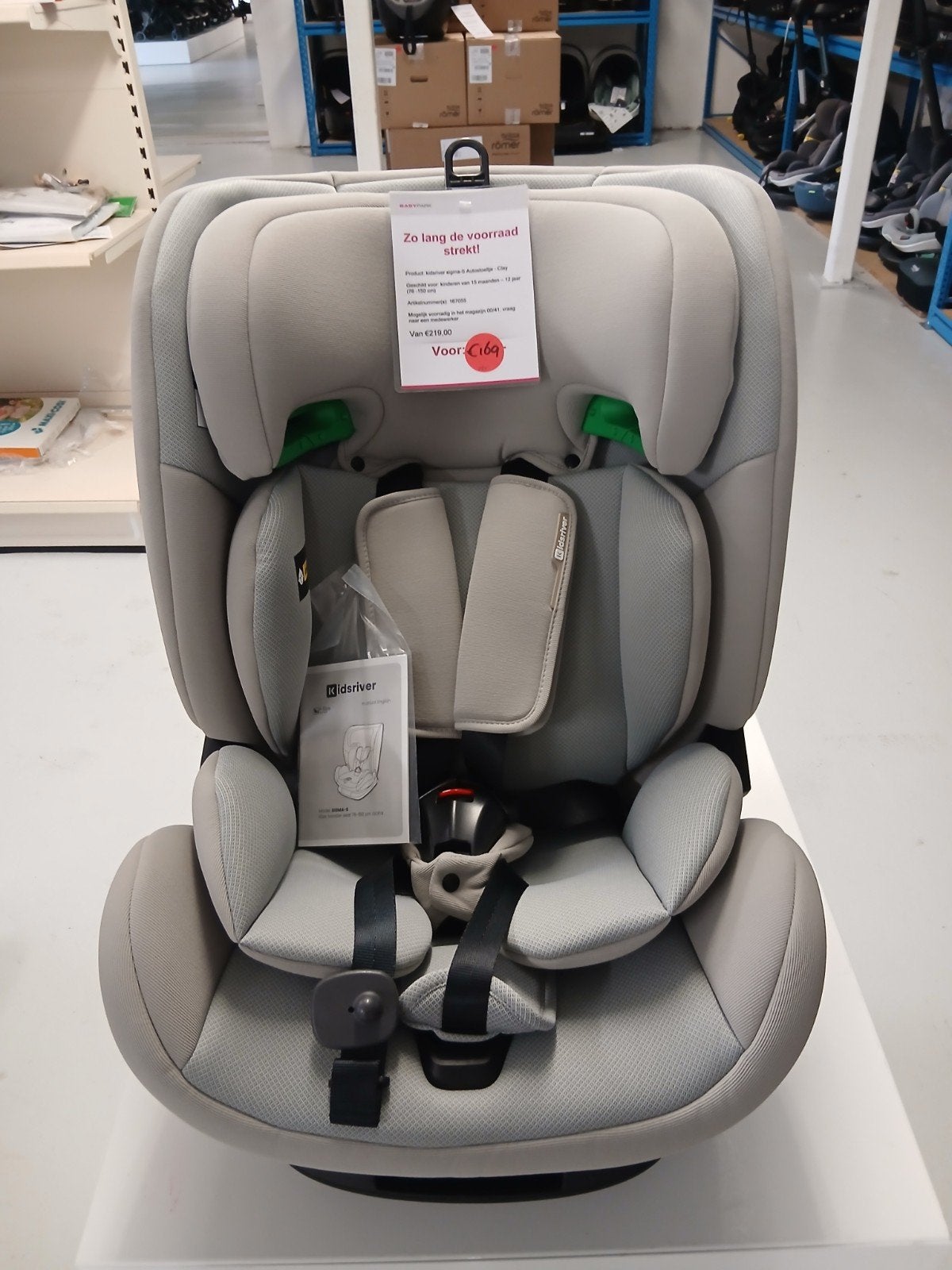 Kidsriver sigma-S Autostoel, Verstelbare rugleuning, Zo goed als nieuw, 9 t/m 36 kg, Isofix