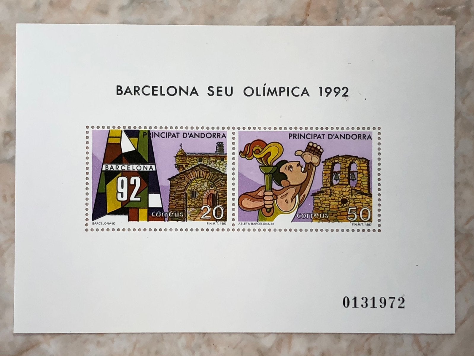 Barcelona Seu Olimpics 1992, Andorra., Verzenden, Overige landen, Postfris