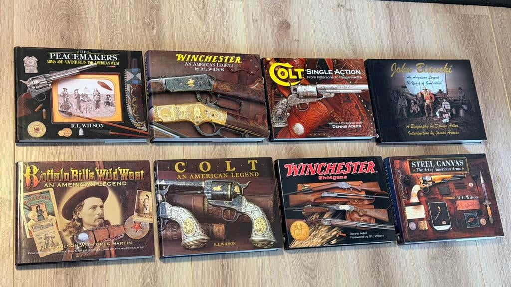 Wapenboeken Dennis Adler Winchester Colt etc., Ophalen of Verzenden, Zo goed als nieuw, Overige onderwerpen