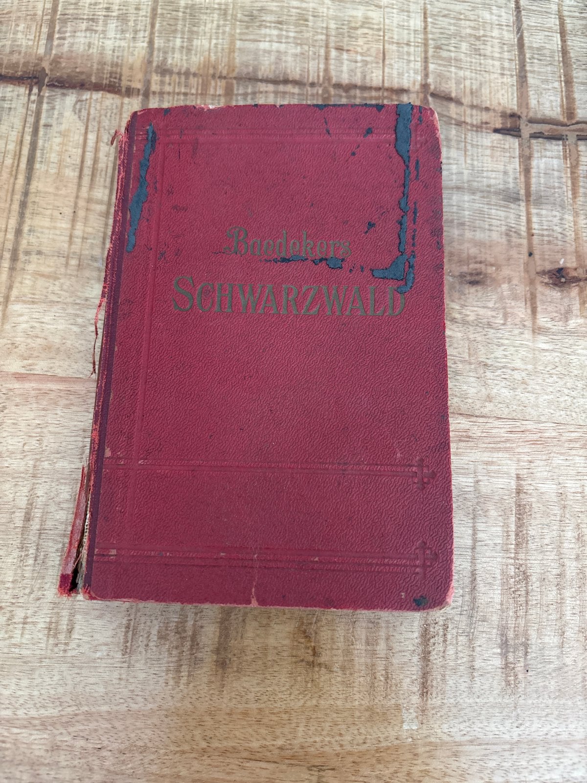 Baedeker's Zwarte Woud, Odenwald, Bodensee - 1921, Europa, Ophalen of Verzenden, Reisgids of -boek, Gelezen