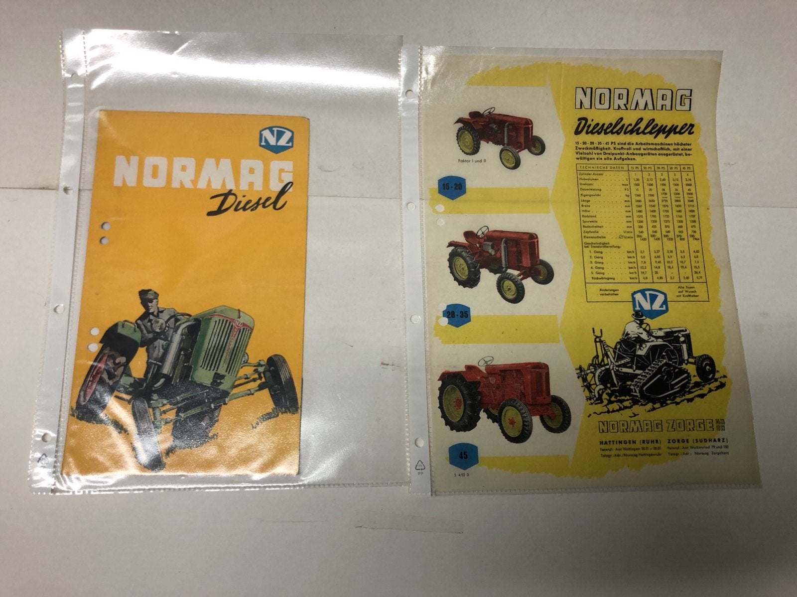 Normag Dieselschlepper brochure/folder, Ophalen of Verzenden, Zo goed als nieuw, Overige merken