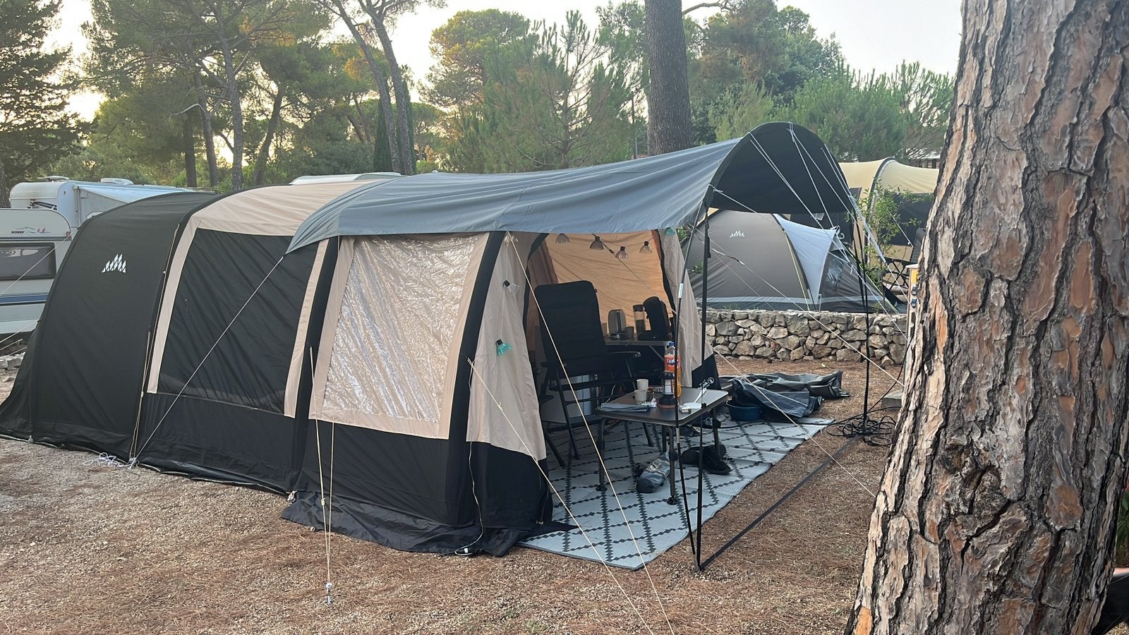 Onelink Hudson air 4TC, Caravans en Kamperen, Ophalen, Zo goed als nieuw, Tot en met 4
