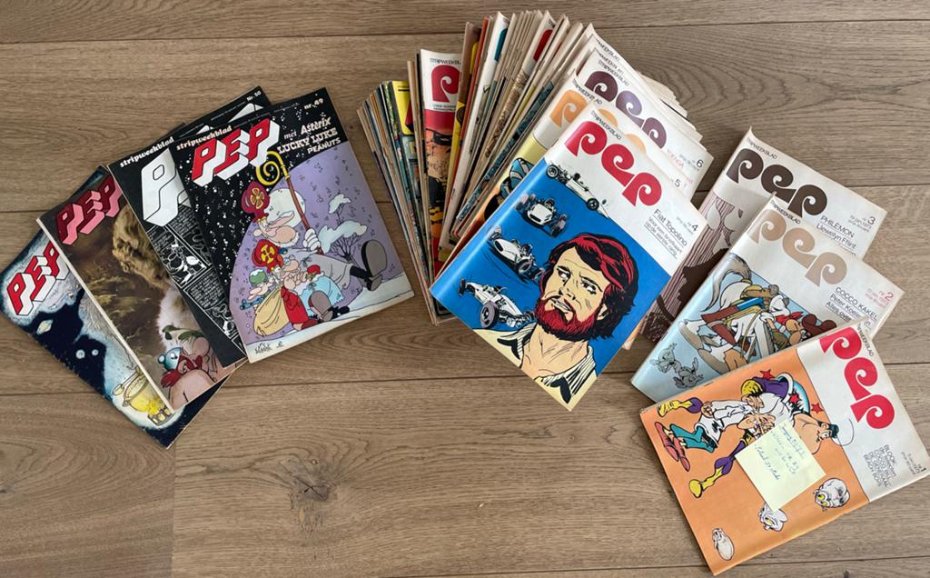 Jaargang stripblad PEP 1973 - 51 nummers, Gelezen, Complete serie of reeks, Europa, Ophalen of Verzenden