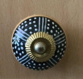 3 x aparte ronde handgemaakte kastknop, Ophalen of Verzenden, Nieuw, Klink of Kruk