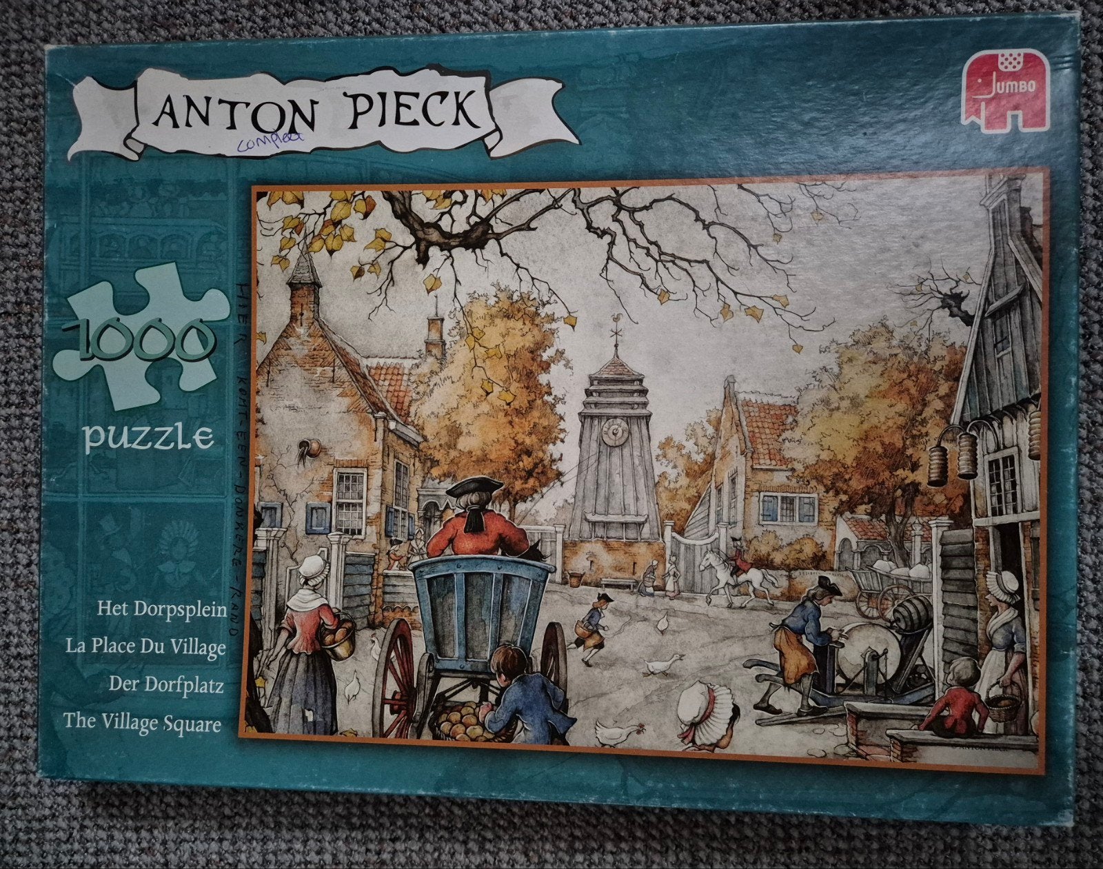 Anton Pieck puzzel 1000 stukjes, Ophalen of Verzenden, 500 t/m 1500 stukjes, Zo goed als nieuw