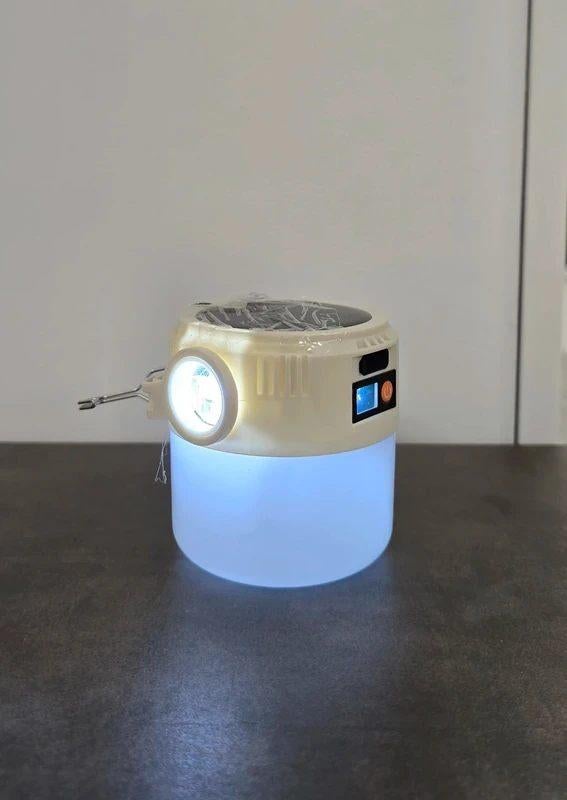 LED Zaklamp Oplaadbaar Solar USB Camping Outdoor, Ophalen of Verzenden, Nieuw, Accu