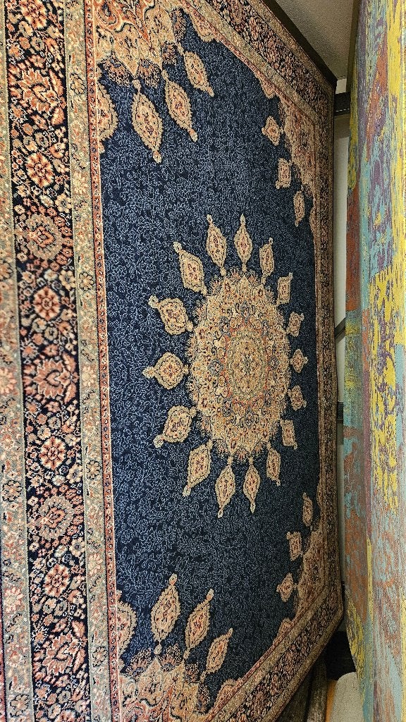Vloerkleed, Ophalen, Blauw, 150 tot 200 cm, Rechthoekig