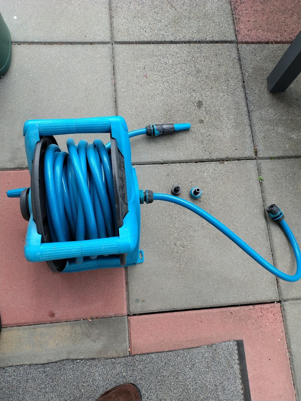 Water haspel 18 meter weinig gebruik, Ophalen of Verzenden, Zo goed als nieuw, Tuinslang